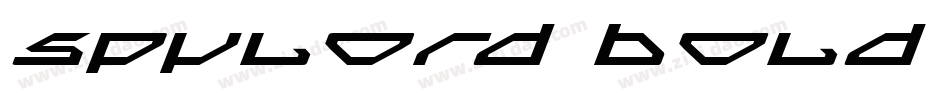 Spylord Bold Italic字体转换